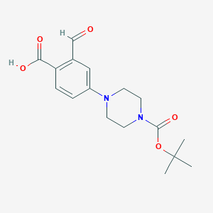 1-(1，1-Dimethylethyl) 4-(4-carboxy-3-formylphenyl)-1-piperazinecarboxylate