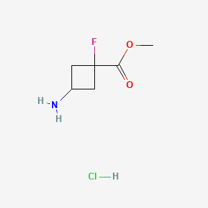methyl trans-3-amino-1-fluoro-cyclobutanecarboxylate;hydrochloride