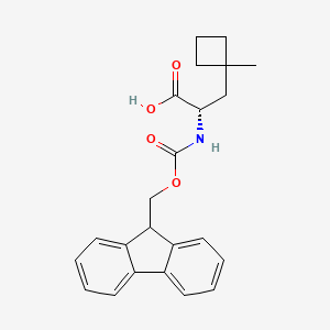 (S)-2-((((9H-fluoren-9-yl)methoxy)carbonyl)amino)-3-(1-methylcyclobutyl)propanoic acid