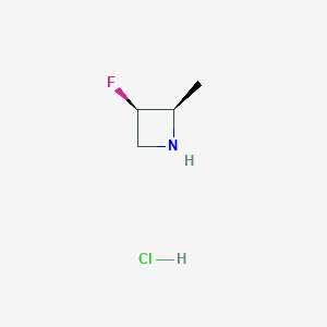 (2R,3R)-3-Fluoro-2-methylazetidine hydrochloride