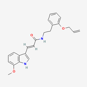 (E)-N-[2-(Allyloxy)phenethyl]-3-(7-methoxy-3-indolyl)acrylamide