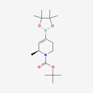 (S)-tert-Butyl 2-methyl-4-(4,4,5,5-tetramethyl-1,3,2-dioxaborolan-2-yl)-5,6-dihydropyridine-1(2H)-carboxylate