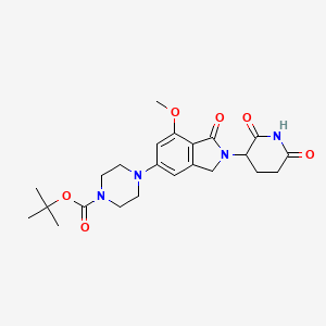 3-[5-(4-Boc-1-piperazinyl)-7-methoxy-1-oxo-2-isoindolinyl]piperidine-2,6-dione