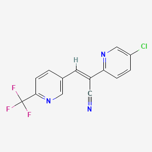 (Z)-2-(5-Chloropyridin-2-yl)-3-(6-(trifluoromethyl)pyridin-3-yl)acrylonitrile