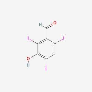 3-Hydroxy-2,4,6-triiodobenzaldehyde