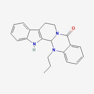 14-Propyl-8,13,13b,14-tetrahydroindolo[2',3':3,4]pyrido[2,1-b]quinazolin-5(7H)-one