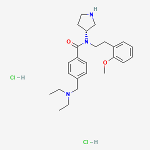 (R)-4-((Diethylamino)methyl)-N-(2-methoxyphenethyl)-N-(pyrrolidin-3-yl)benzamide Dihydrochloride