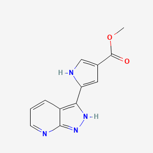 Methyl 5-(1H-pyrazolo[3，4-b]pyridin-3-yl)-1H-pyrrole-3-carboxylate