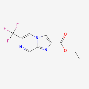 Ethyl 6-(trifluoromethyl)imidazo[1，2-a]pyrazine-2-carboxylate