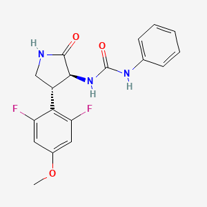 1-((3S,4R)-4-(2,6-Difluoro-4-methoxyphenyl)-2-oxopyrrolidin-3-yl)-3-phenylurea