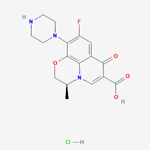 (S)-9-fluoro-3-methyl-7-oxo-10-(piperazin-1-yl)-2,3-dihydro-7H-[1,4]oxazino[2,3,4-ij]quinoline-6-carboxylic acid hydrochloride