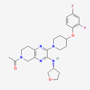 (R)-1-(2-(4-(2,4-Difluorophenoxy)piperidin-1-yl)-3-((tetrahydrofuran-3-yl)amino)-7,8-dihydropyrido[3,4-b]pyrazin-6(5H)-yl)ethanone