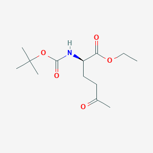 Ethyl (R)-2-((tert-butoxycarbonyl)amino)-5-oxohexanoate