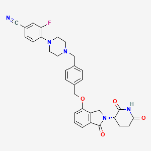 (S)-4-(4-(4-(((2-(2,6-Dioxopiperidin-3-yl)-1-oxoisoindolin-4-yl)oxy)methyl)benzyl)piperazin-1-yl)-3-fluorobenzonitrile