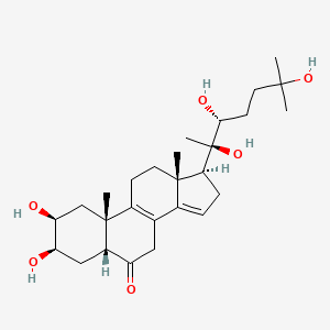 (2S,3R,5R,10S,13R,17S)-2,3-Dihydroxy-10,13-dimethyl-17-((2R,3R)-2,3,6-trihydroxy-6-methylheptan-2-yl)-1,2,3,4,5,7,10,11,12,13,16,17-dodecahydro-6H-cyclopenta[a]phenanthren-6-one