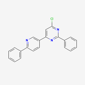 4-Chloro-2-phenyl-6-(6-phenyl-3-pyridinyl)pyrimidine