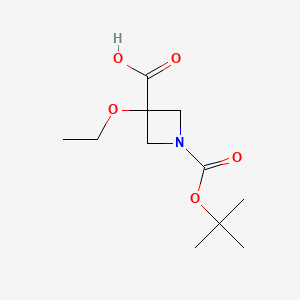 1-(tert-Butoxycarbonyl)-3-ethoxyazetidine-3-carboxylic acid