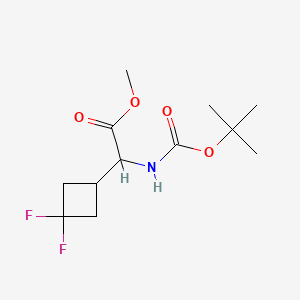 Methyl α-[[(1，1-dimethylethoxy)carbonyl]amino]-3，3-difluorocyclobutaneacetate