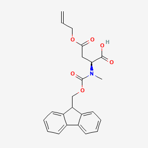 (S)-2-((((9H-Fluoren-9-yl)methoxy)carbonyl)(methyl)amino)-4-(allyloxy)-4-oxobutanoic acid