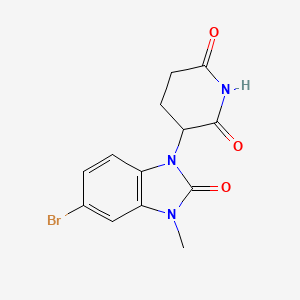 3-(5-Bromo-3-methyl-2-oxo-2,3-dihydro-1-benzimidazolyl)piperidine-2,6-dione