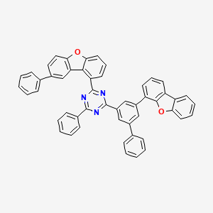 2-[5-(4-Dibenzofuranyl)[1，1′-biphenyl]-3-yl]-4-phenyl-6-(8-phenyl-1-dibenzofuranyl)-1，3，5-triazine