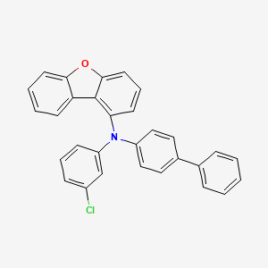 N-([1，1'-Biphenyl]-4-yl)-N-(3-chlorophenyl)dibenzo[b，d]furan-1-amine