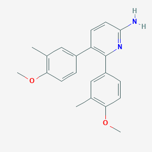 5,6-Bis(4-methoxy-3-methylphenyl)pyridin-2-amine