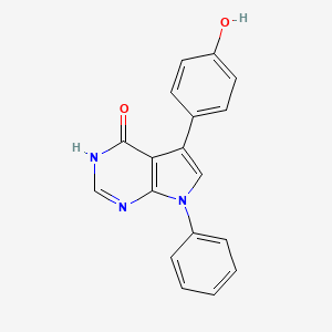 3，7-Dihydro-5-(4-hydroxyphenyl)-7-phenyl-4H-pyrrolo[2，3-d]pyrimidin-4-one
