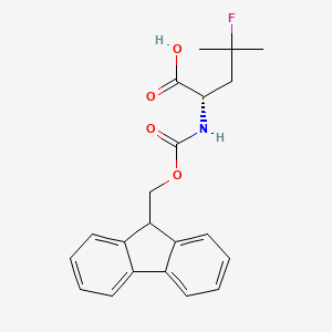 (S)-2-((((9H-Fluoren-9-yl)methoxy)carbonyl)amino)-4-fluoro-4-methylpentanoic acid