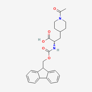 (S)-2-((((9H-fluoren-9-yl)methoxy)carbonyl)amino)-3-(1-acetylpiperidin-4-yl)propanoic acid