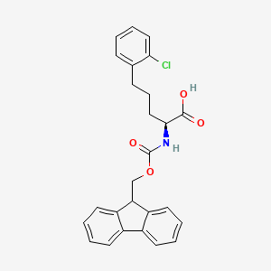 (S)-2-((((9H-Fluoren-9-yl)methoxy)carbonyl)amino)-5-(2-chlorophenyl)pentanoic acid