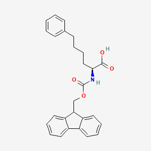 (2S)-2-(9H-Fluoren-9-ylmethoxycarbonylamino)-6-phenylhexanoic acid