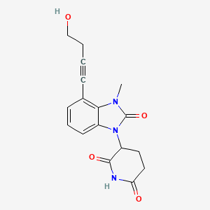 3-[2，3-Dihydro-4-(4-hydroxy-1-butyn-1-yl)-3-methyl-2-oxo-1H-benzimidazol-1-yl]-2，6-piperidinedione