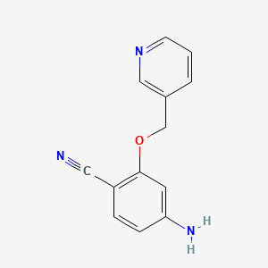 4-Amino-2-(pyridin-3-ylmethoxy)benzonitrile