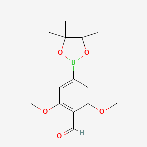 2,6-Dimethoxy-4-(4,4,5,5-tetramethyl-1,3,2-dioxaborolan-2-yl)benzaldehyde