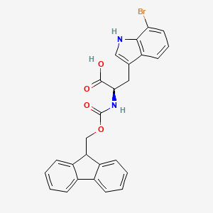 (R)-2-((((9H-Fluoren-9-yl)methoxy)carbonyl)amino)-3-(7-bromo-1H-indol-3-yl)propanoic acid