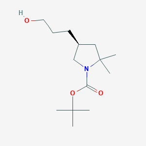(S)-3-(1-Boc-5,5-dimethyl-3-pyrrolidinyl)-1-propanol