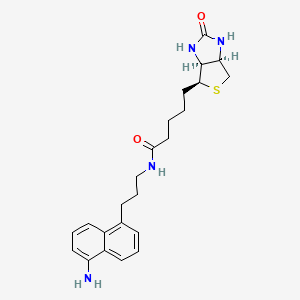 N-(3-(5-Aminonaphthalen-1-yl)propyl)-5-((3aS,4S,6aR)-2-oxohexahydro-1H-thieno[3,4-d]imidazol-4-yl)pentanamide