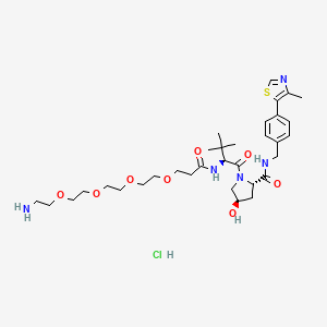 (2S，4R)-1-((S)-1-Amino-17-(tert-butyl)-15-oxo-3，6，9，12-tetraoxa-16-azaoctadecan-18-oyl)-4-hydroxy-N-(4-(4-methylthiazol-5-yl)benzyl)pyrrolidine-2-carboxamide hydrochloride