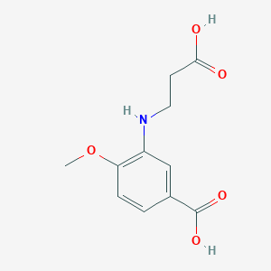 3-((2-Carboxyethyl)amino]-4-methoxybenzoic acid