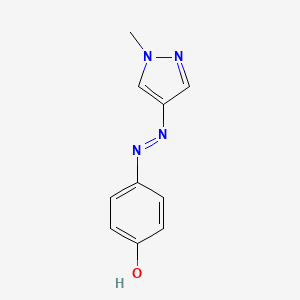 4-[(1E)-2-(1-Methyl-1H-pyrazol-4-yl)diazenyl]phenol