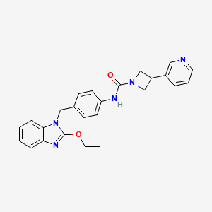 N-(4-((2-Ethoxy-1H-benzo[d]imidazol-1-yl)methyl)phenyl)-3-(pyridin-3-yl)azetidine-1-carboxamide