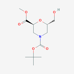4-(1,1-Dimethylethyl) 2-methyl (2S,6S)-6-(hydroxymethyl)-2,4-morpholinedicarboxylate