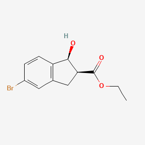 Ethyl (1S，2S)-5-bromo-2，3-dihydro-1-hydroxy-1H-indene-2-carboxylate