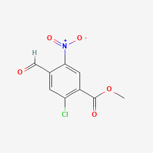 METHYL 2-CHLORO-4-FORMYL-5-NITROBENZOATE