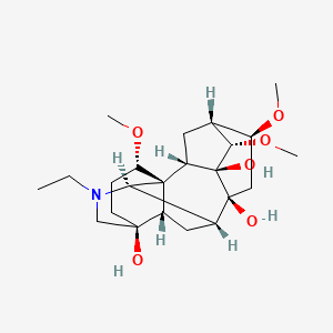 (3S,6S,6AS,7S,7aS,8S,9R,10S,11aS,12S,12aR,14S)-1-ethyl-6,8,10-trimethoxydecahydro-11aH-3,6a,12-(epiethane[1,1,2]triyl)-7,9-methanonaphtho[2,3-b]azocine-3,7a,11a(4H,7H)-triol