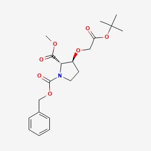 2-Methyl 1-(phenylmethyl) (2S，3S)-3-[2-(1，1-dimethylethoxy)-2-oxoethoxy]-1，2-pyrrolidinedicarboxylate