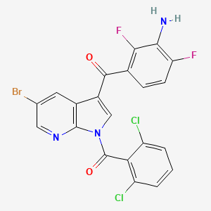 (3-(3-Amino-2，4-difluorobenzoyl)-5-bromo-1H-pyrrolo[2，3-b]pyridin-1-yl)(2，6-dichlorophenyl)methanone