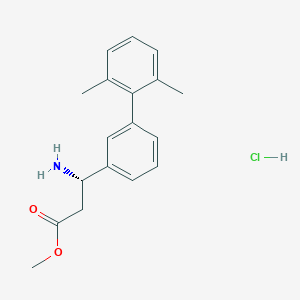 Methyl (S)-3-amino-3-(2'，6'-dimethyl-[1，1'-biphenyl]-3-yl)propanoate hydrochloride