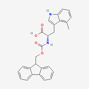 (S)-2-((((9H-Fluoren-9-yl)methoxy)carbonyl)amino)-3-(4-methyl-1H-indol-3-yl)propanoic acid